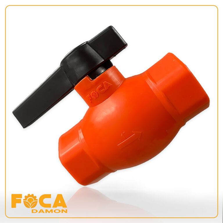 شیر توپی پلیمری یا بال ولو PP پلی پروپیلن سایز 1 اینچ - فوکا تجارت دامون